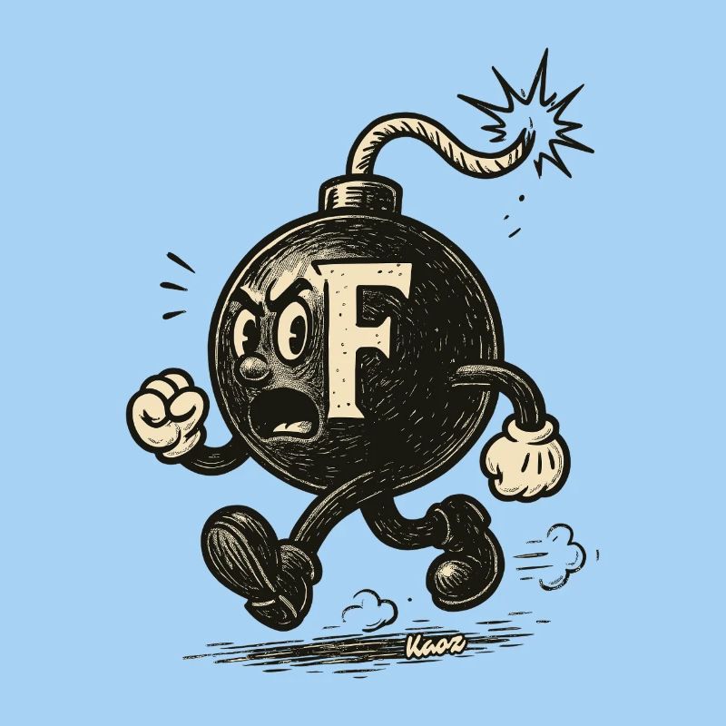 F-Bombe-Maskottchenbombe