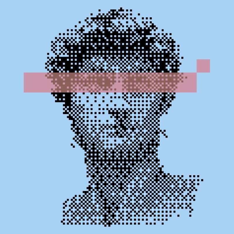 Digital David Michelangelo Pixel-Design