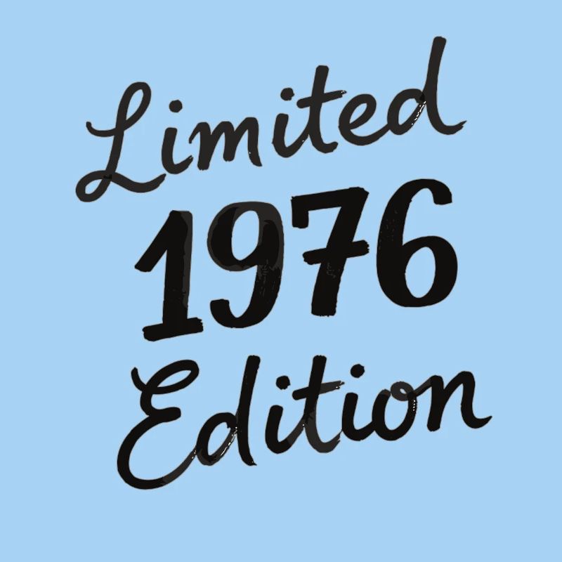 Vintage 1976 Geburtstag Script Edition