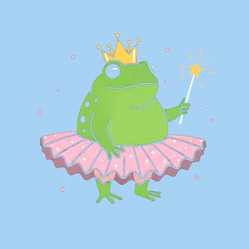 Princesse grenouille en tutu rose