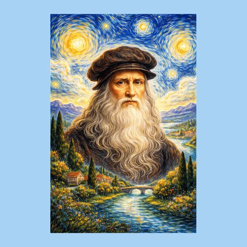 Leonardo da Vinci Starry Night