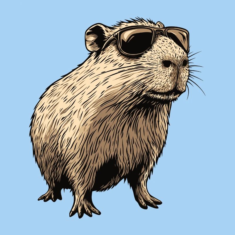 Capybara with sunglasses