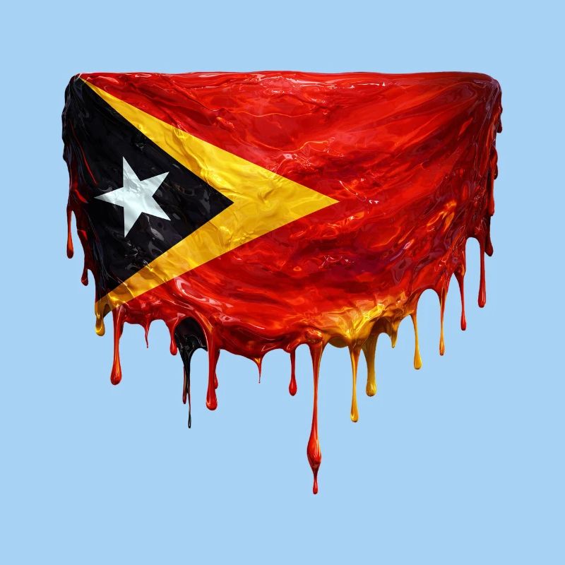 TimorLeste Drop Flag