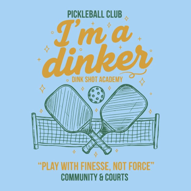 Pickleball-Witzbold Ich bin ein Dinker-Liebling