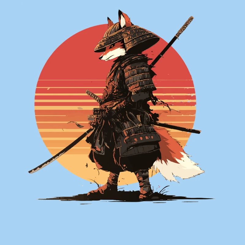 Samurai Fox at Sunset