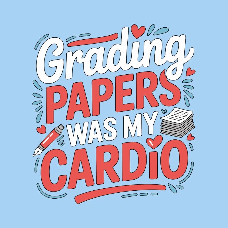Retired Teacher Grading Papers Was My Instructor