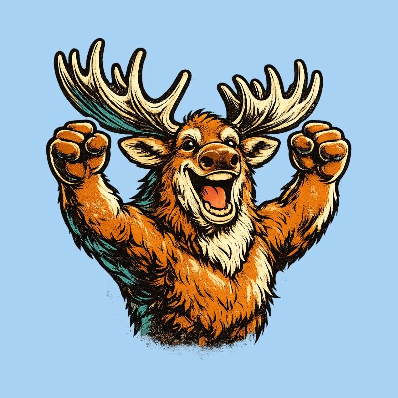 Moose rejoices