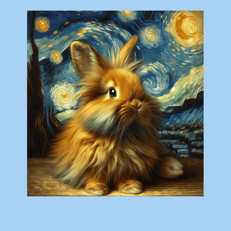 Dwarf Rabbit Starry Night