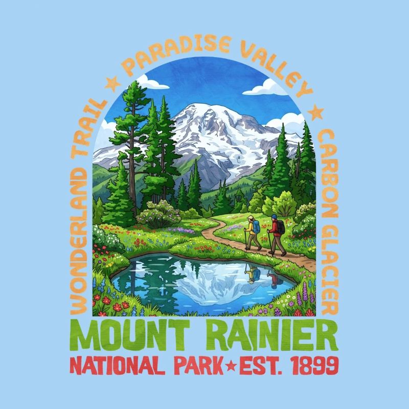 Mount Rainier Nationalpark Panorama