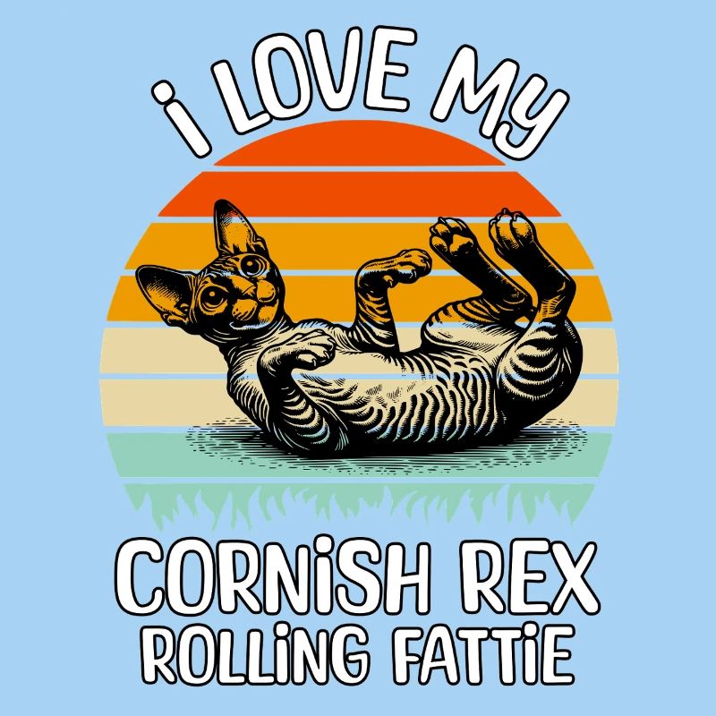 Funny Cornish Rex Cat