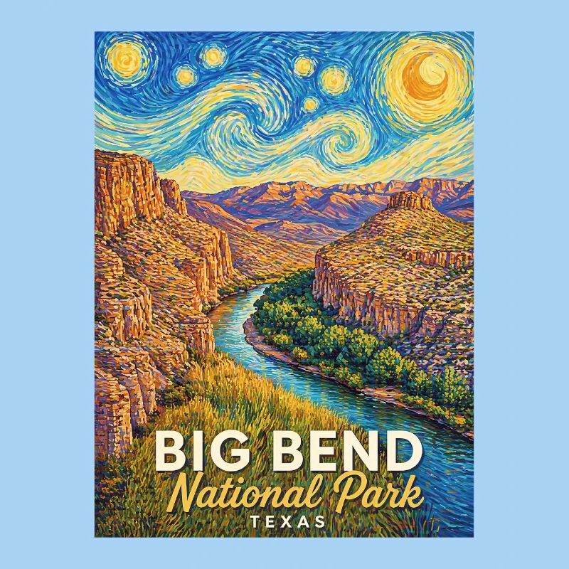 Éclaboussure de couleurs du parc national de Big Bend