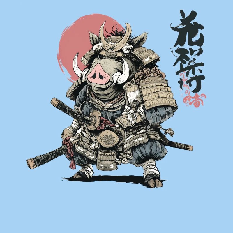 Boar Samurai Warrior in Armor