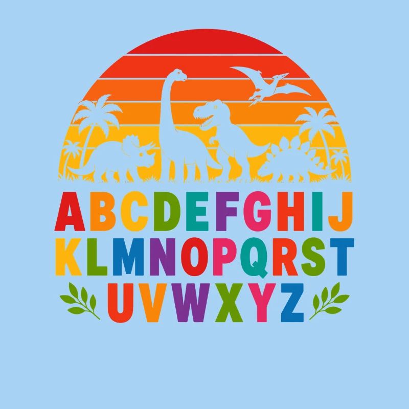 Rainbow Dino Alphabet