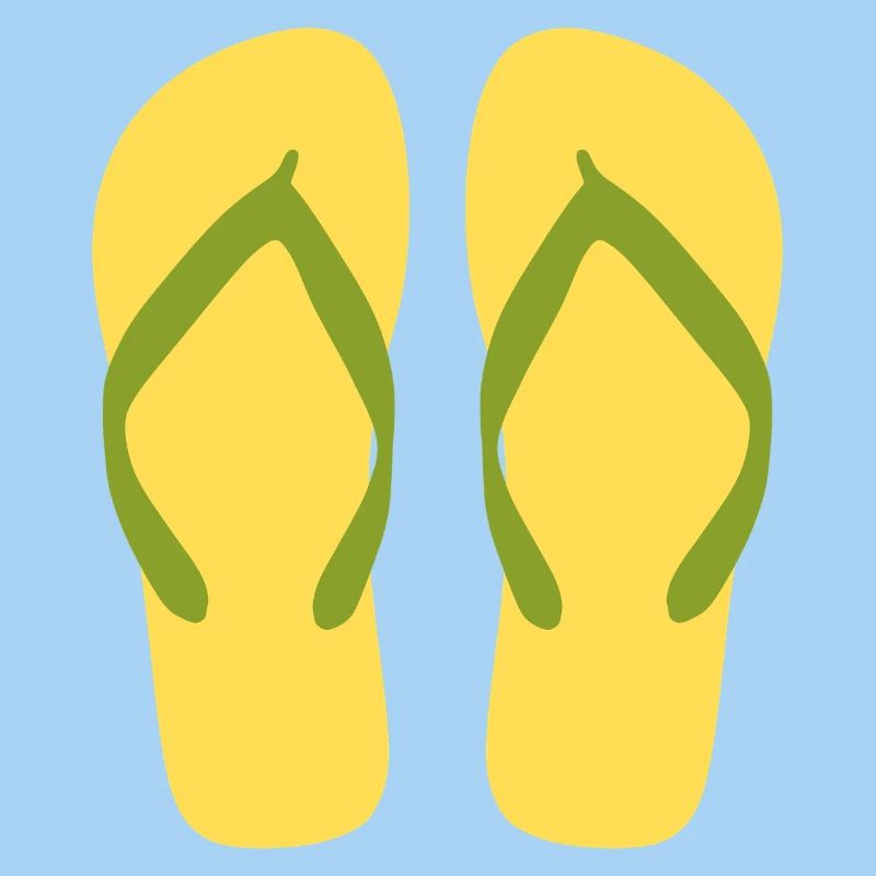 Sonnengelbe Flipflops
