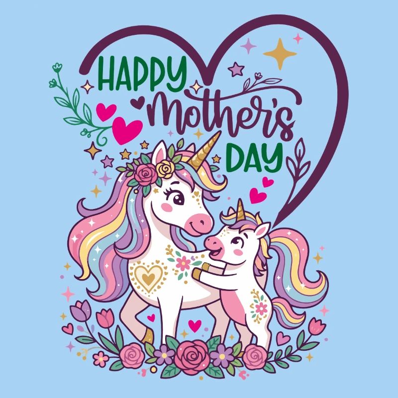 Alles Gute zum Muttertag, Einhorn-Mama