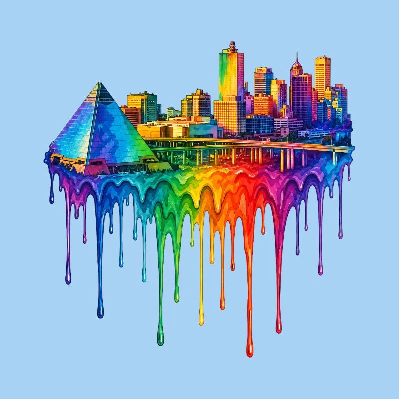 Memphis Tennessee Dripping Art