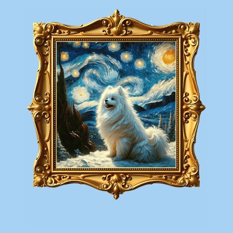Spitz Zwergspitz Starry Night