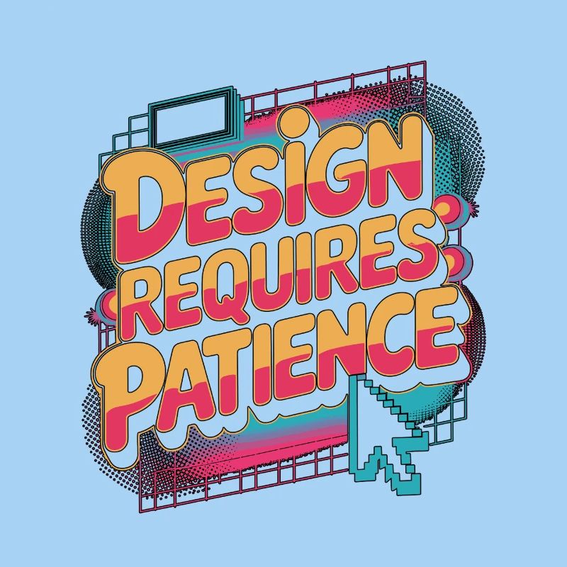 Graphic Designer Design Requires Visual Artist