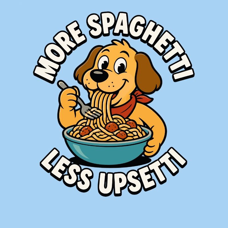 Plus de spaghettis, moins de tracas, spaghettis pour chiens