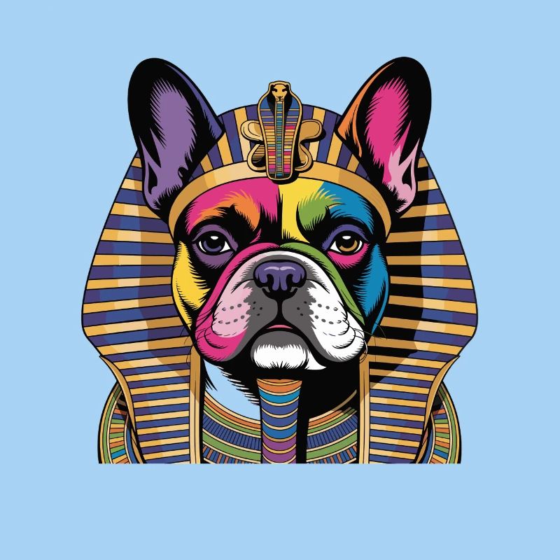 Pharaoh Dog Rainbow Portrait