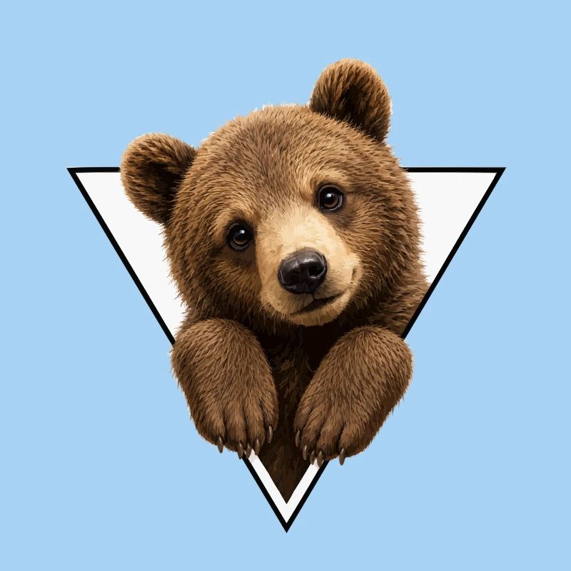Ourson en triangle