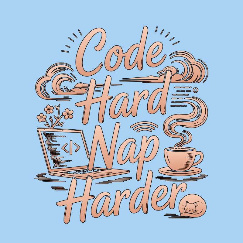 Remote Developer Code Hard Nap Harder Remote Coder
