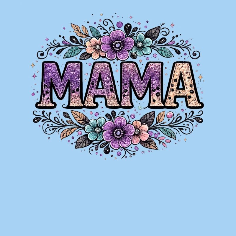 Mama-Geschenk: Retro-Mama-Visualisierung