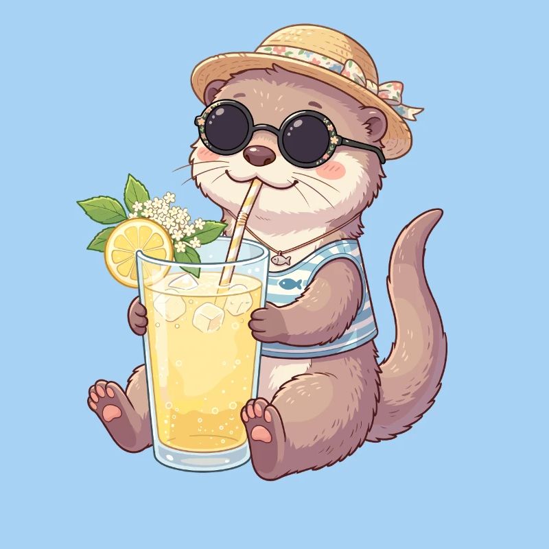Summer Otter Lemonade Vibe