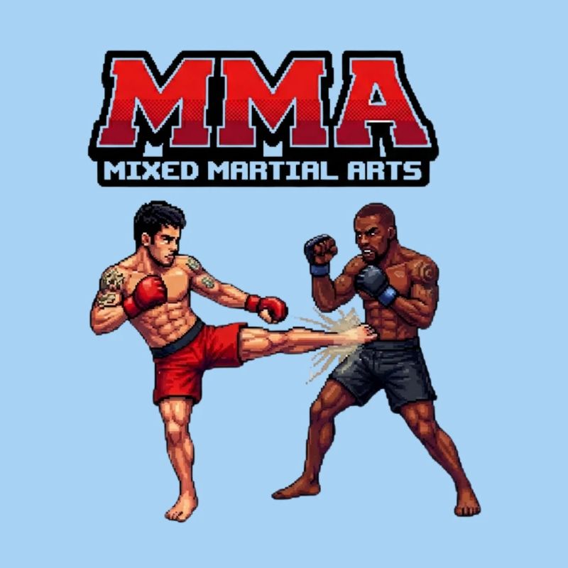 Duel de combat MMA Style Pixel
