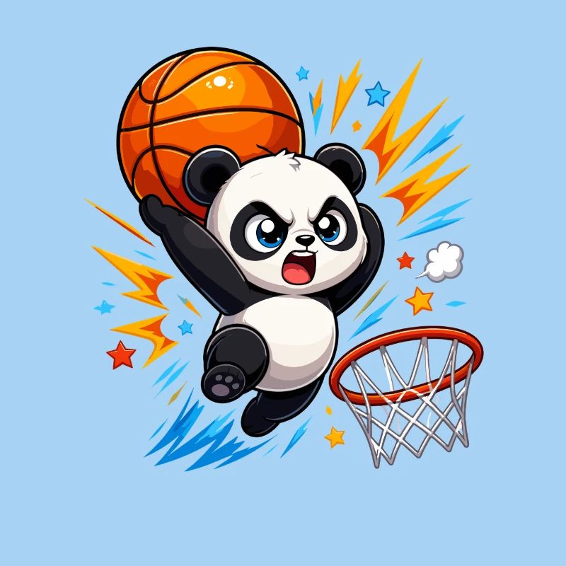 Powerful Panda Slam Dunk