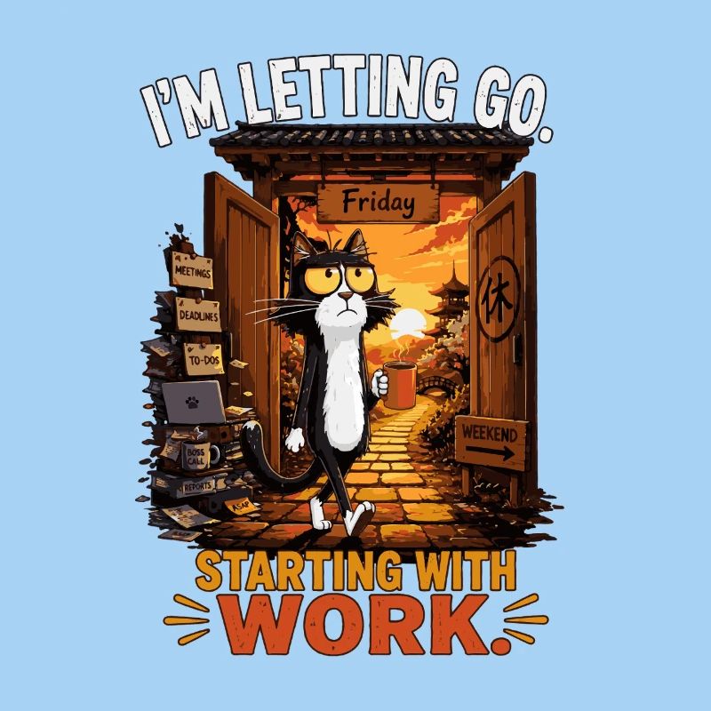 Friday Escape Cat: Starting with Work