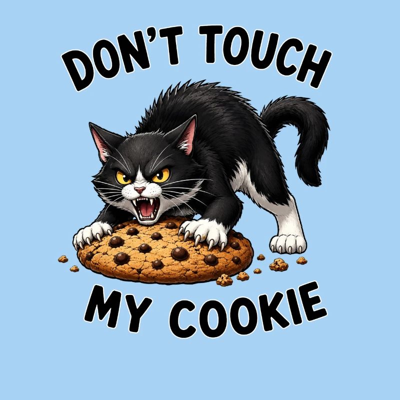 Chat mignon Biscuit dessiné animé Biscuit drôle de phrase