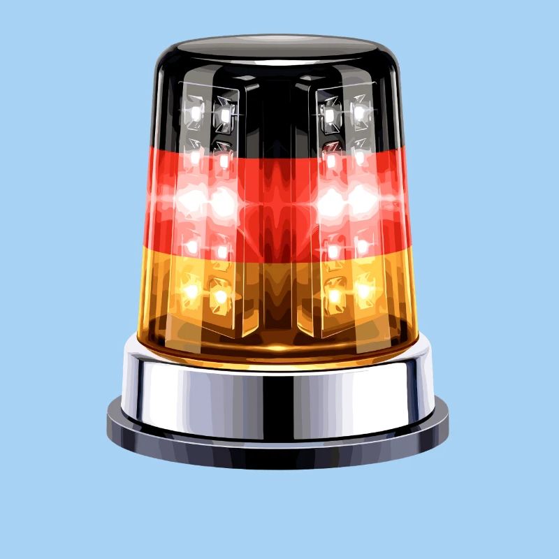 Hyperrealistic Germany Siren Beacon