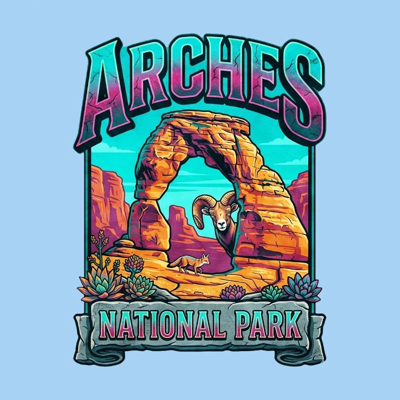 Explosion de couleurs dans le parc national des Arches