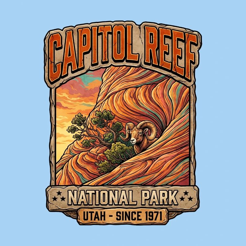 Capitol Reef Ram Desert Patch