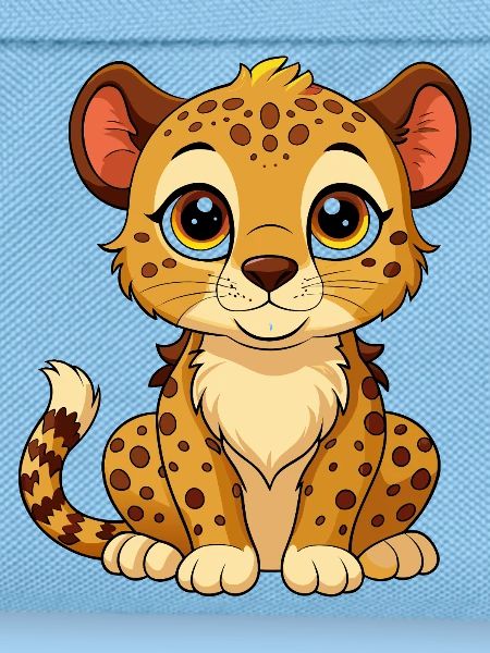 Bébé guépard mignon