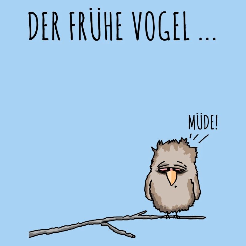 Der fruehe Vogel schwarz