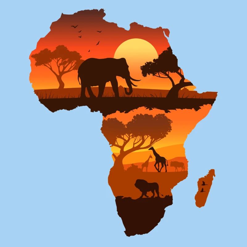 African Safari Map
