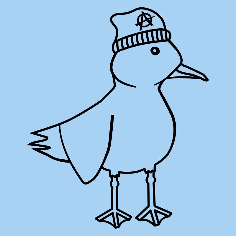 Seagull Anarchy – Vilain Maritime Hipster Art côtier