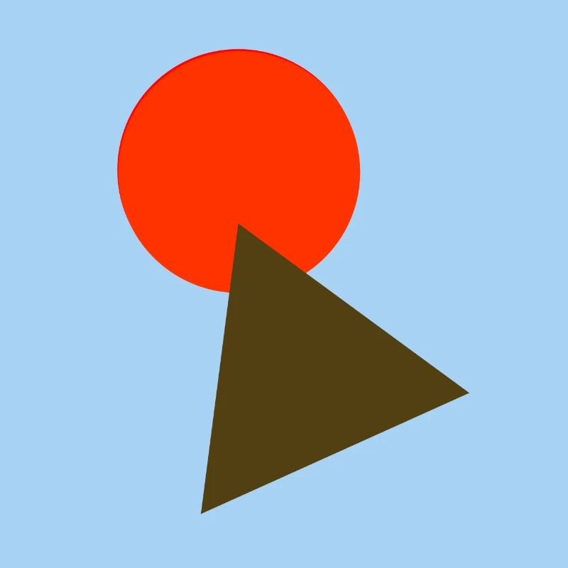 circle and triangle