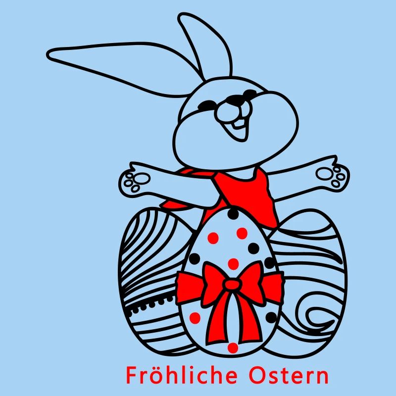 Joyeuses Pâques lapin de Pâques