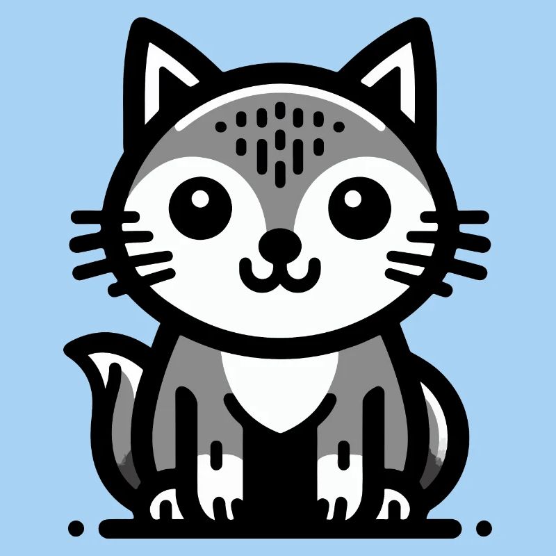 Chat de dessin animé mignon