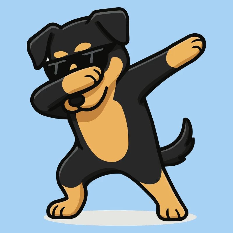 hund comic dabbing