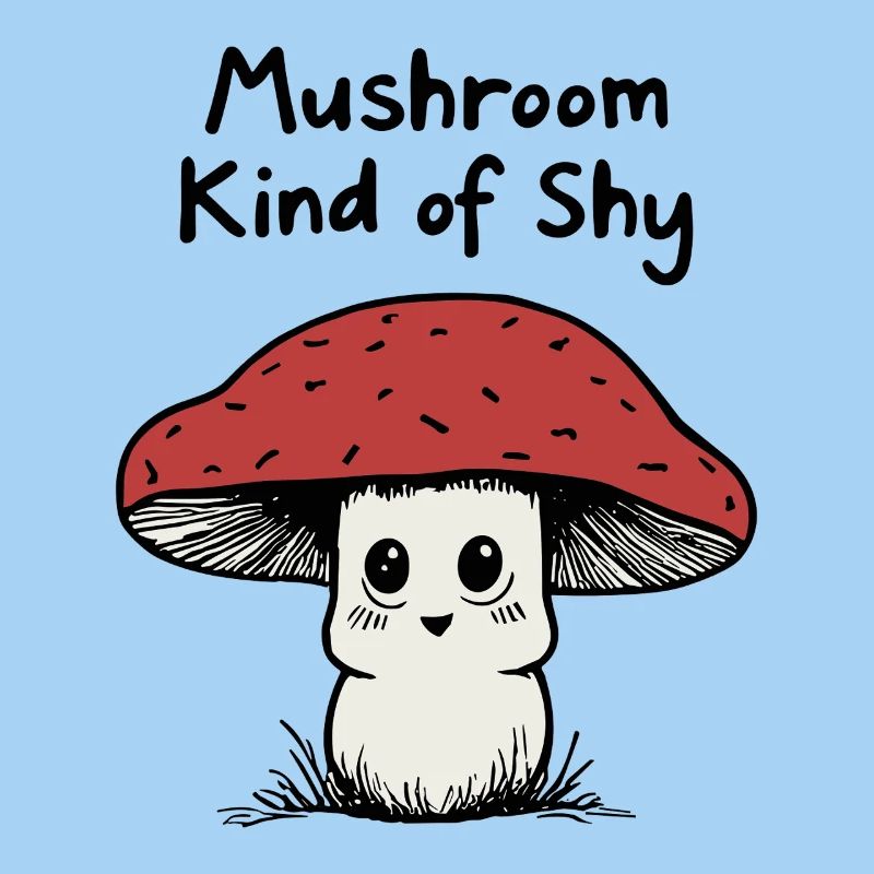 Champignon un peu timide