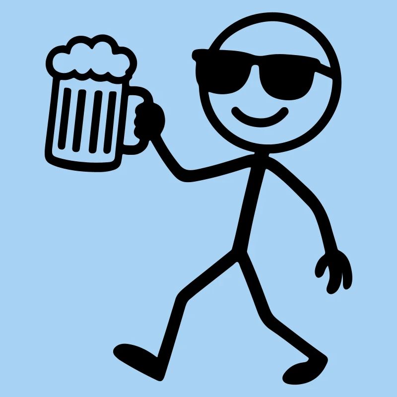 Bière Stick Figure