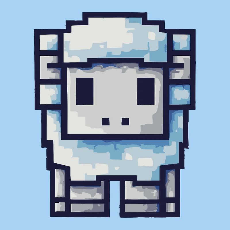 Pixel Schaf – Süßes Retro Design