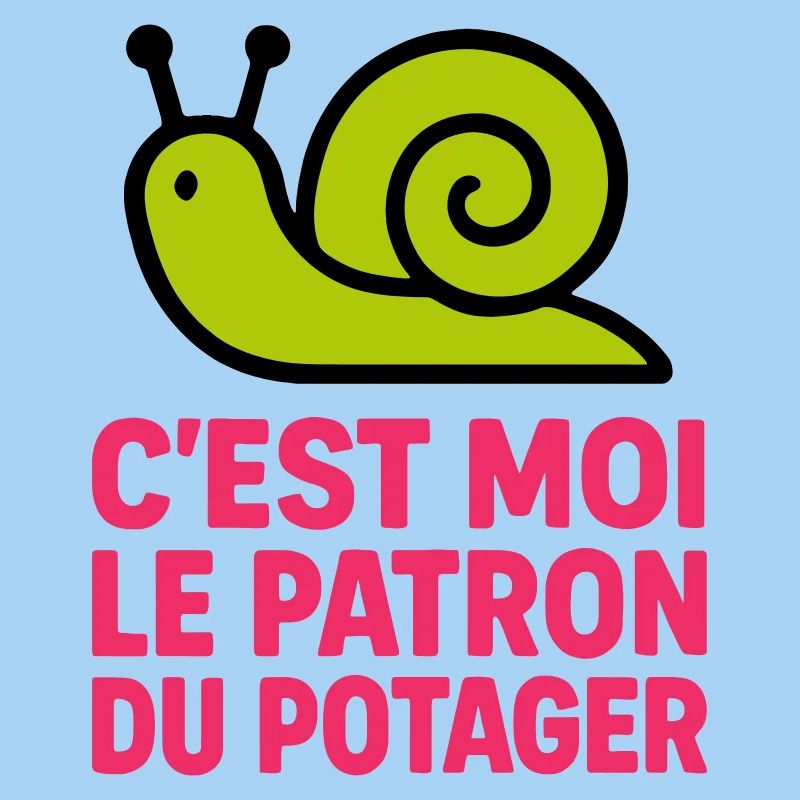 C'est Moi le Patron du Potager : Design Escargot