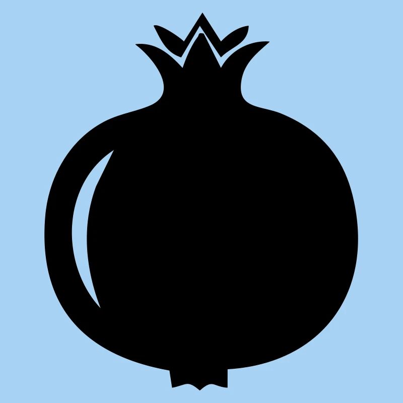 Pomegranate Silhouette – Exotic Fruit Design