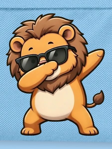 Dabbing Lion