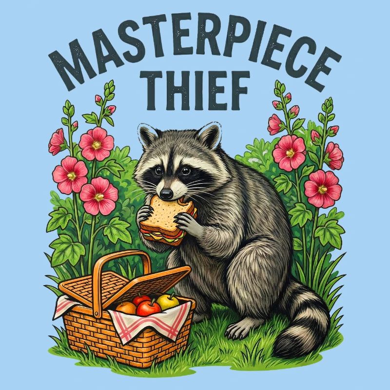 Raccoon Picnic Thief